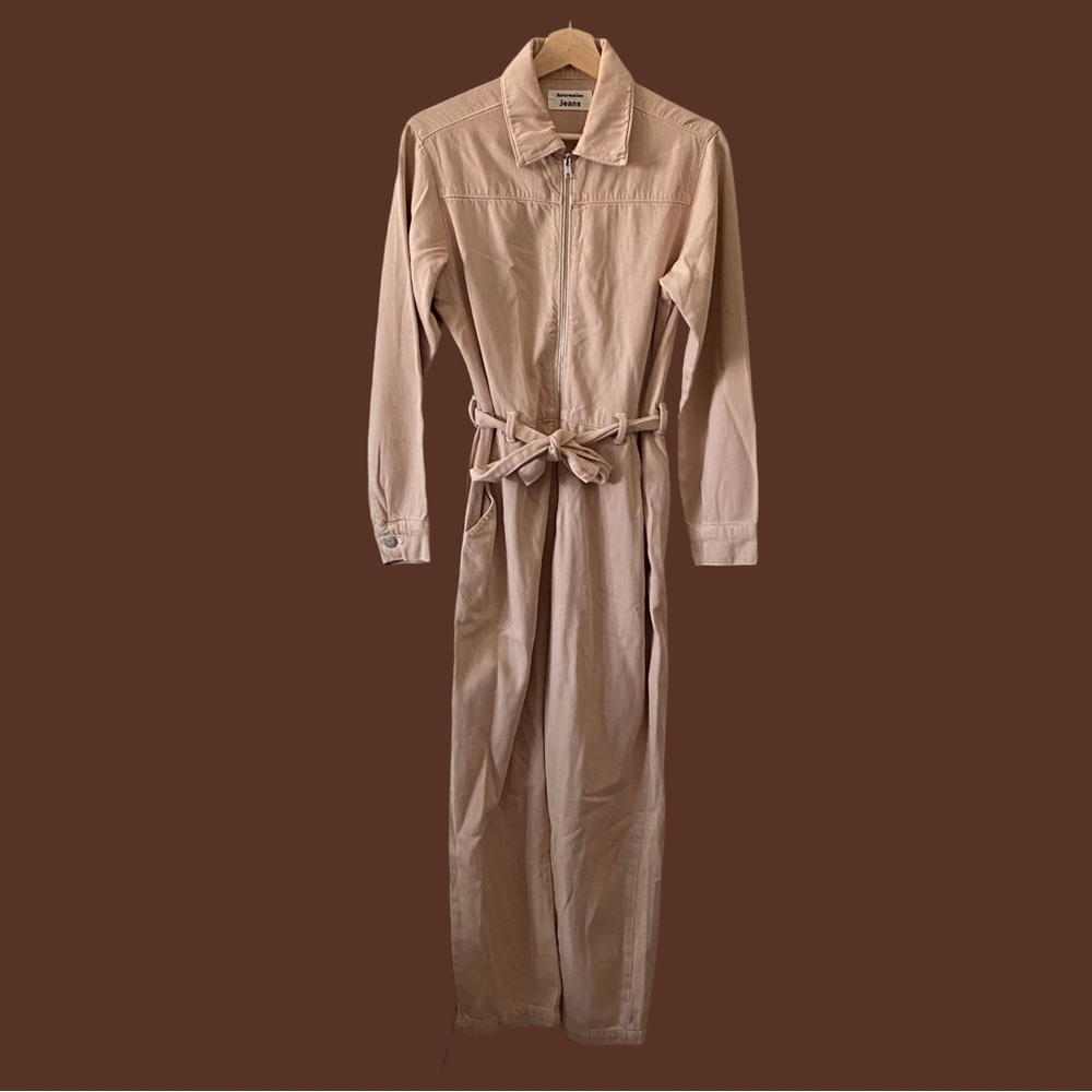 Reformation Ricky Boiler Jumpsuit in Dusty Rose